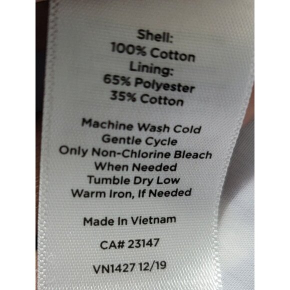 Talbots Womens Blue Checkered‎ A Line Belted Dress Button Front Lined Size 16 - Picture 10 of 12